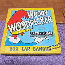 Castle Films Super 8 Woody Woodpecker: Box Car Bandit B W Comedy Animation NR