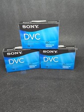 Lot of 3 Sony DVM60PRR Premium MiniDV DVC 60/90 Min Video Tapes NEW SEALED