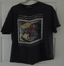Vintage Stevie Ray Vaughan Brockum Group Made in USA Graphic Rock & Pop Shirt XL