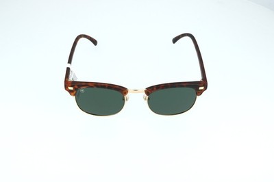 Knockaround Brooklines Tort Shell&Gld Round Polarized Sunglasses 50-23-140