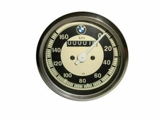Replica Speedo 0-160 KMH White Face Metal Cased For BMW R25 R26 & R50-51 #S49