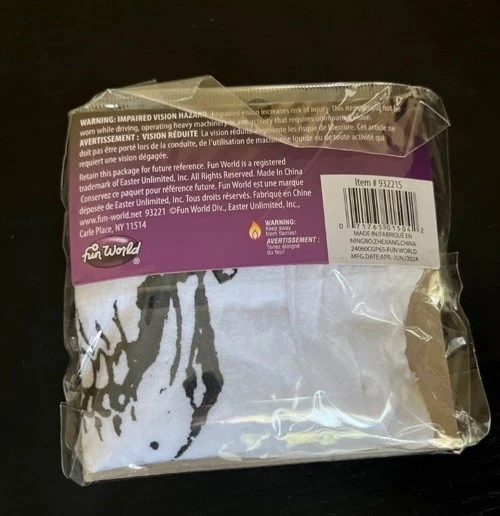 Fun World Halloween Horror Skull Skeleton Stocking Mask, White, One-Size - Image 4 of 4