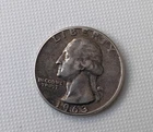 1963 quarter with no mint mark