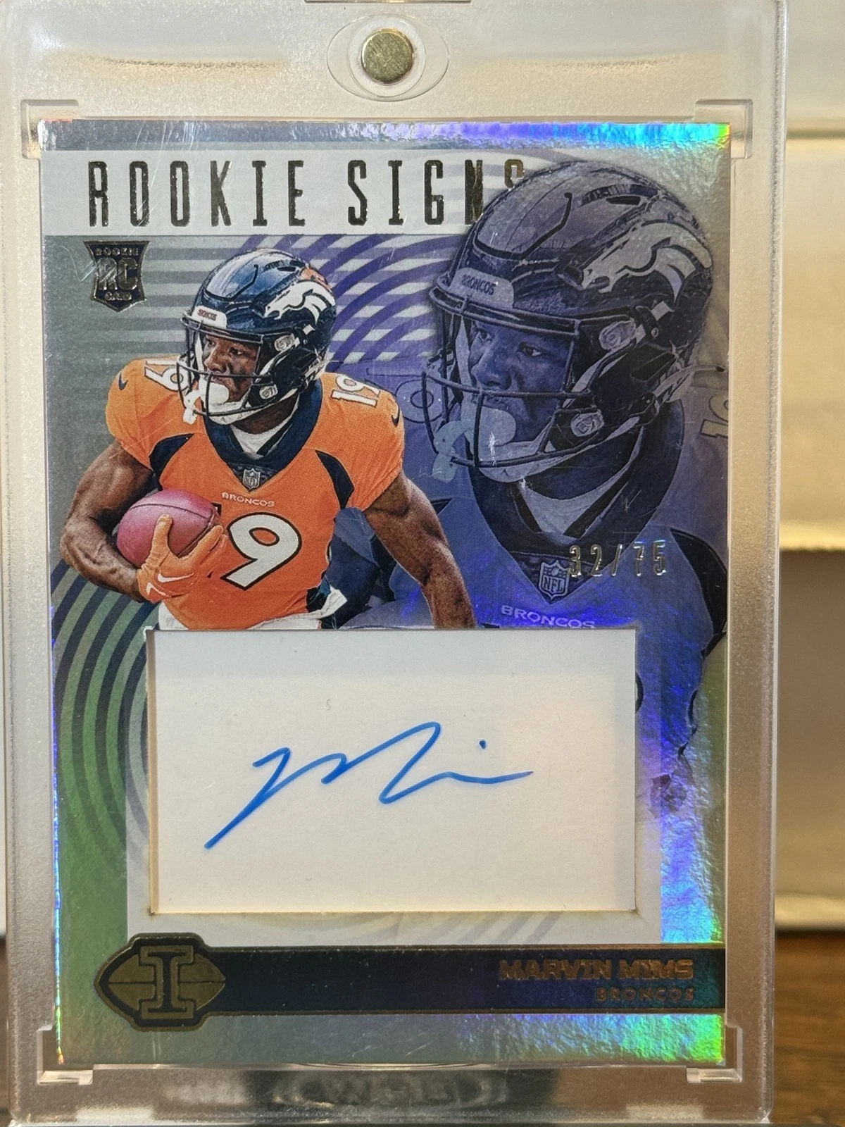 Marvin Mims Panini Illusions Mystique #24 Light Blue