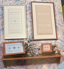 Vtg Rare Nordic Sampler in Hardanger Embroidery 1993 Booklet~Rosalyn K. Watnemo