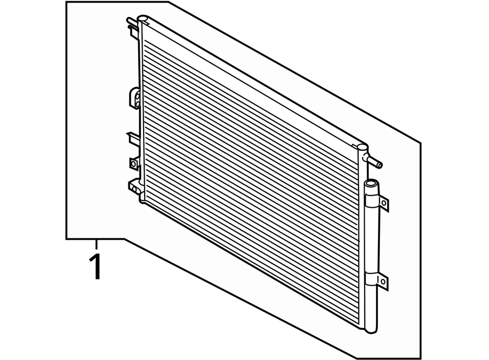 AC Condenser Fits 15-18 EDGE 644078 - Image 4 of 4