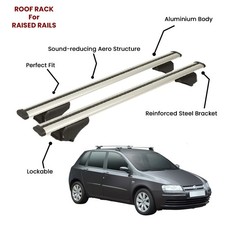 2 Pcs Silver Cross Bars For Fiat Strada Pk 1996-2020 2 Pcs Silver Cross Bars For Fiat Strada Pk 1996-2020