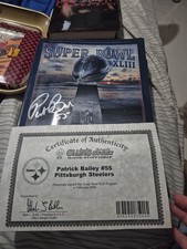 Patrick Bailey Signed Superbowl 43 Magazine