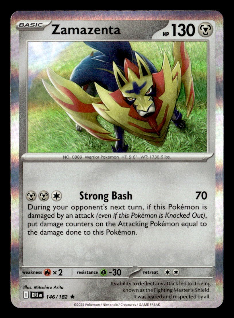 Pokemon Zamazenta #146/182 tcg Near Mint or Better