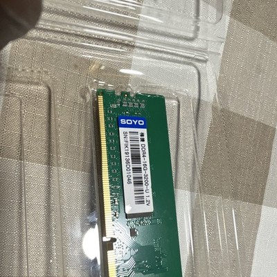 SOYO 16GB DDR4 SDRAM DDR4-3200 UDIMM 288-Pin 1x16GB 1.2V DDR4-16G-3200-U