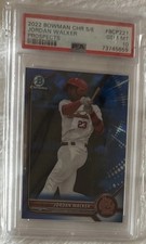 2022 Bowman Chrome Sapphire Jordan Walker PSA 10 Gem Mint Rookie RC