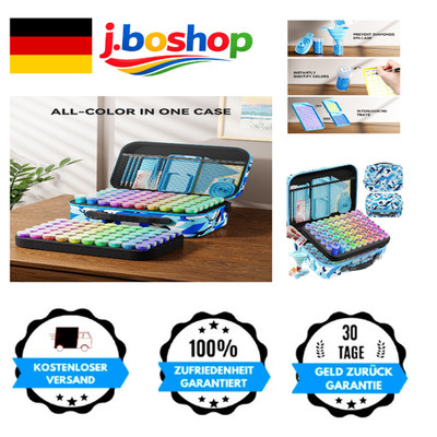 ARTDOT 5D Diamant Painting Zubehör Boxen 120 Stück Koffer Trichter