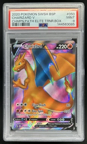 2020 Pokemon SWSH Black Star Promos Charizard V #SWSH050 PSA 9