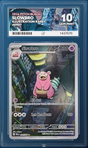 Pokémon Slowbro 090/084 Pitch Black Illustration Rare ACE 10 PERFECT SUBGRADES