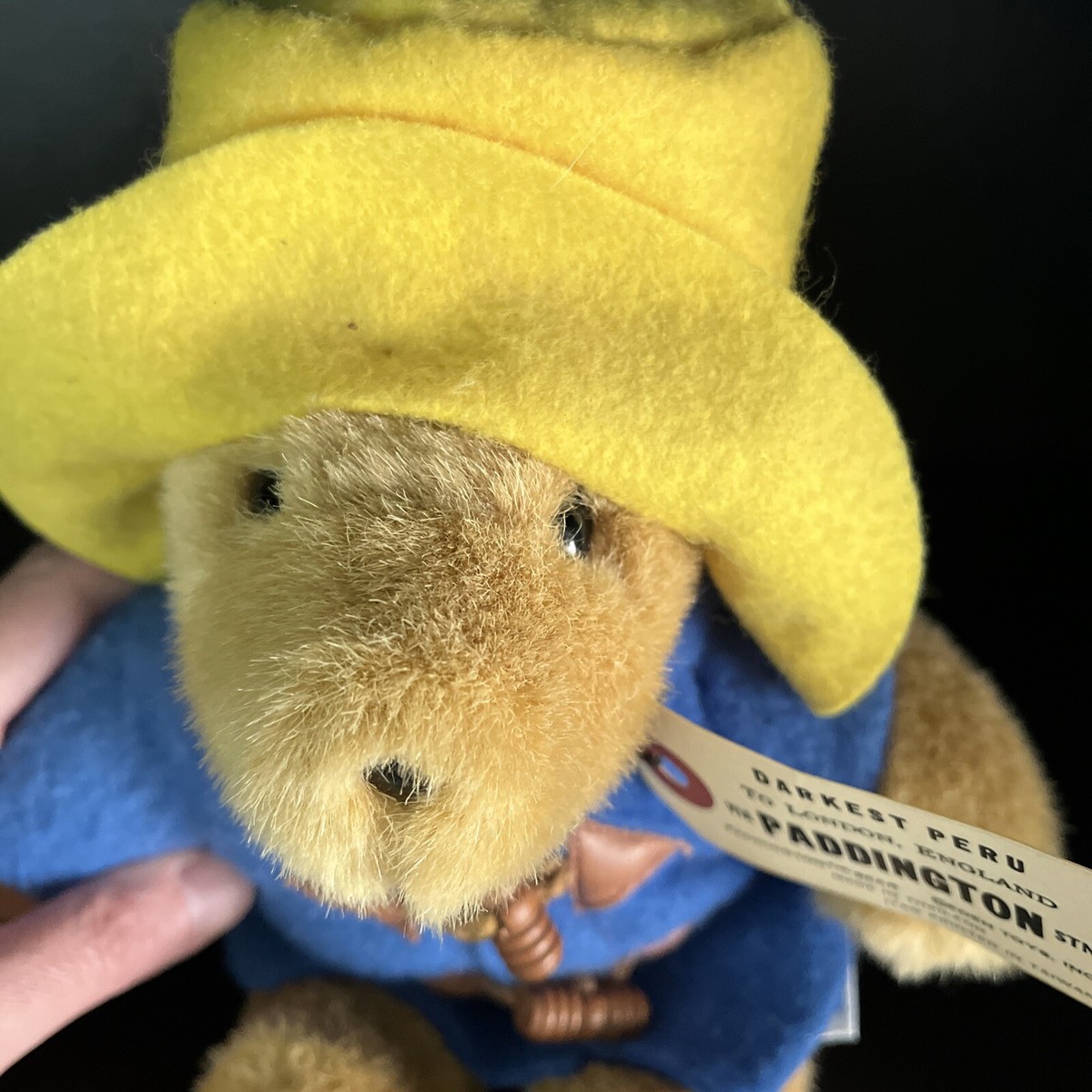 Vintage Eden Toys Paddington Bear Plush Stuffed Animal with Tag