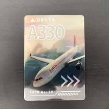 Delta Pilot Trading Card A330-300 Collectible Airbus Delta Air Lines No.59 New