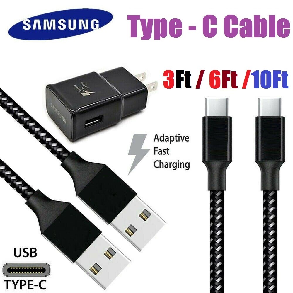 10ft Usb Micro Cable Rapid Wall Charger For Samsung Galaxy Tab 3