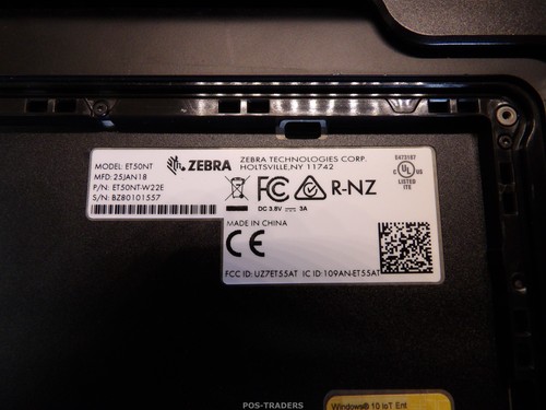Zebra ET50NT-W22E Handheld Rugged Mobile Tablet Computer - INCL BATTERY & GRIP - Afbeelding 9 van 9