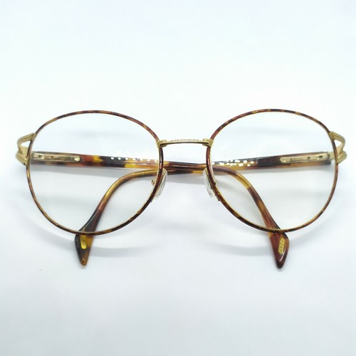 Vintage Gucci Eyeglasses Frame Italy White Gold Eye Wear 135 Clear Mens-womens