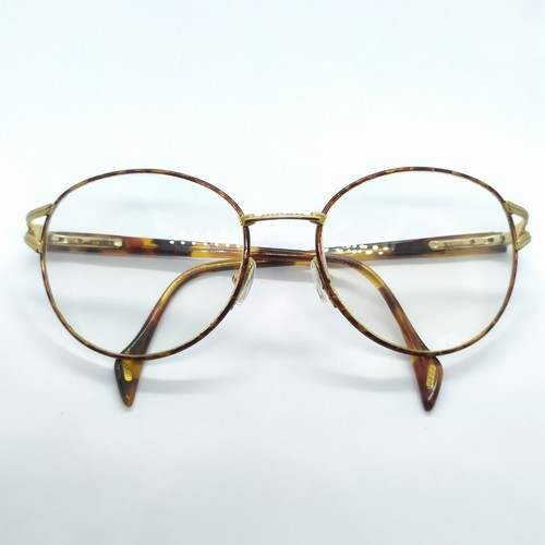 Vintage Gucci Eyeglasses Frame Italy White Gold Eye Wear 135 Clear Mens-womens - Afbeelding 1 van 12