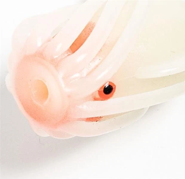 Fladen Solid Squid 7 12cm Hoot Green Orange Meeresangeln Squid-Köder leuchtend - Bild 3 von 4