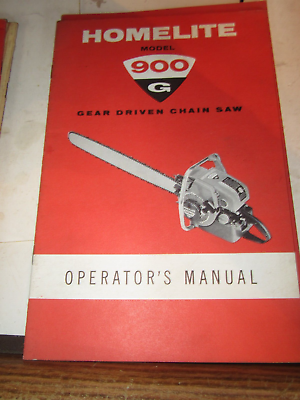 #ad Homelite MODEL 900 G Chain Saw Owners Operators Instruction Manual ORIGINAL 4 60 $22.99