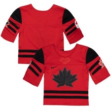 2022 Team Canada IIHF Hockey Olympic Red Replica Youth Jersey - Multiple Sizes