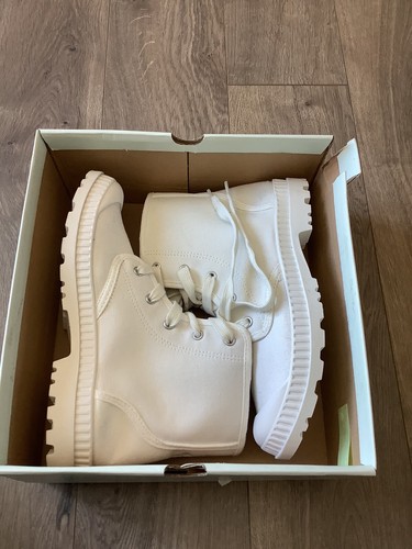 SO Womens Dragonfruit Ankle White Breathable Chunky Boot Shoes Size 10 US NEW - Picture 10 of 11