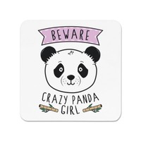 Beware VerrüCkte Panda MäDchen KüHlschrankmagnet - Lustig Tiere