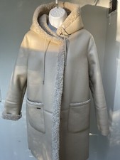 Nwt Made In Italy Guess Women’s Jacket Coat Leather Size Large/medium