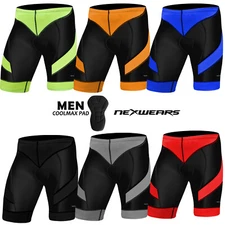 Mens Cycling Coolmax Pad Shorts Road Bike Clothing Bicycle MTB Biker Mountain