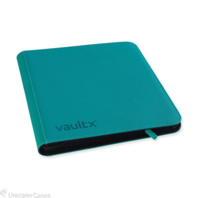 Vault X: Premium 12-Pocket Exo-Tec® Zip Binder XL Ocean Blue : 26