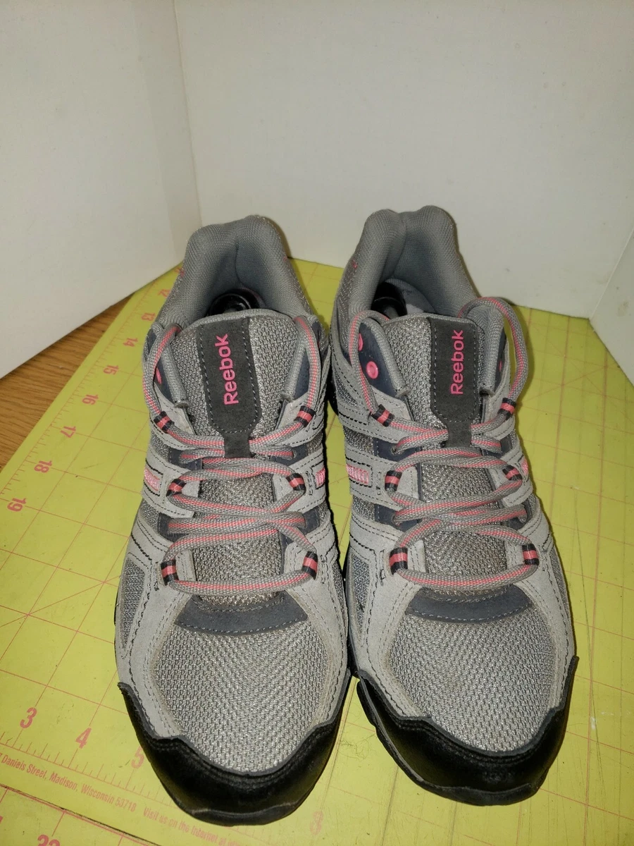 Reebok Dmx Ride Gray Leather Sneakers Womans Size 8.5