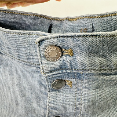 Pantalones cortos de mezclilla para mujer J.CREW, talla 32 (35W), con botones de lavado ligero, delanteros de altura alta - Imagen 3 de 11