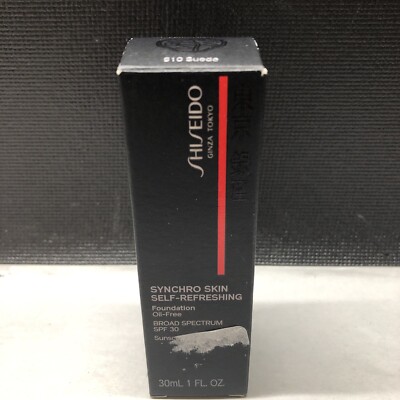 New Shiseido Synchro Skin Self Refreshing Foundation SPF 30 | 510 Suede Shade