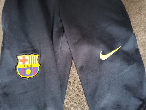 BARCELONA Kids Track Pants Dark Obsidian/Sonic Yellow Size XS - 122cm - 128cm - Picture 3 of 5