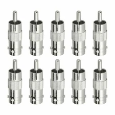 Fite ON 10pcs BNC Female - RCA Male Jack Adapter Connector For Lorex DVR Camera
