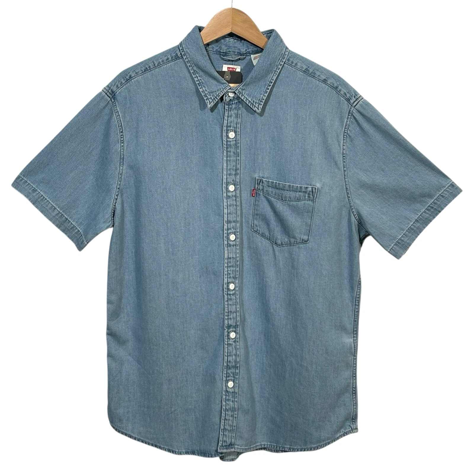 Levi's Men's Button-Up Cotton Shirt Size M Blue Classic Fit Casual Short Sleeve
Opens in a new windo