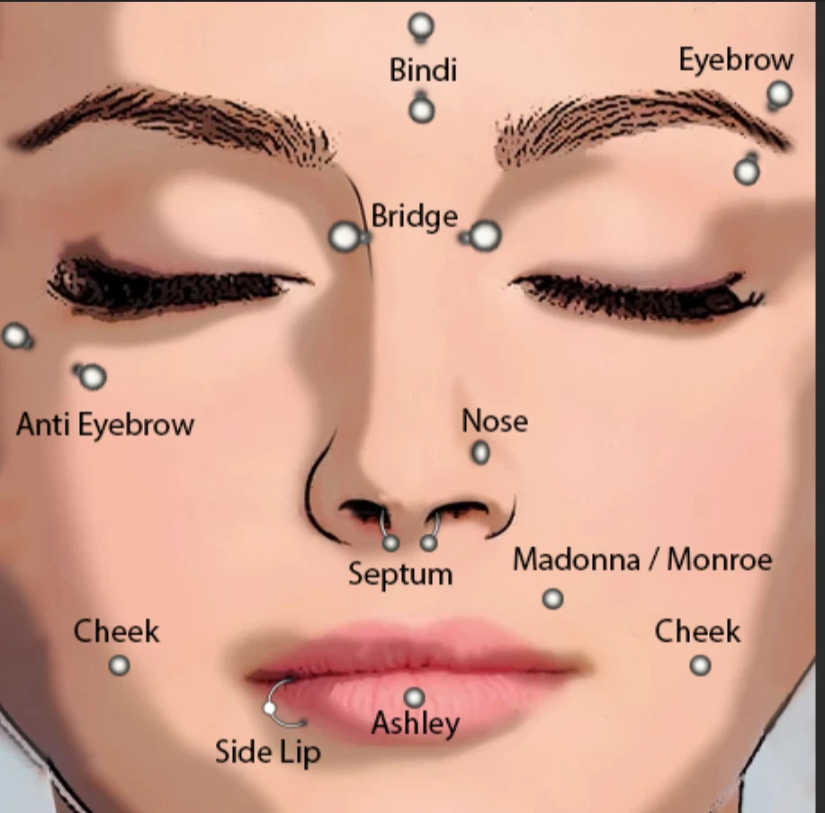 2 - 16g 3/8 Dice Spike 316L Surgical Steel Barbell Nose Ear Anti Eyebrow face - Image 3 of 3