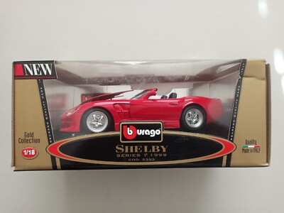 Bburago Red 1999 Shelby Series 1 Red 1:18 Scale Gold Collection | eBay