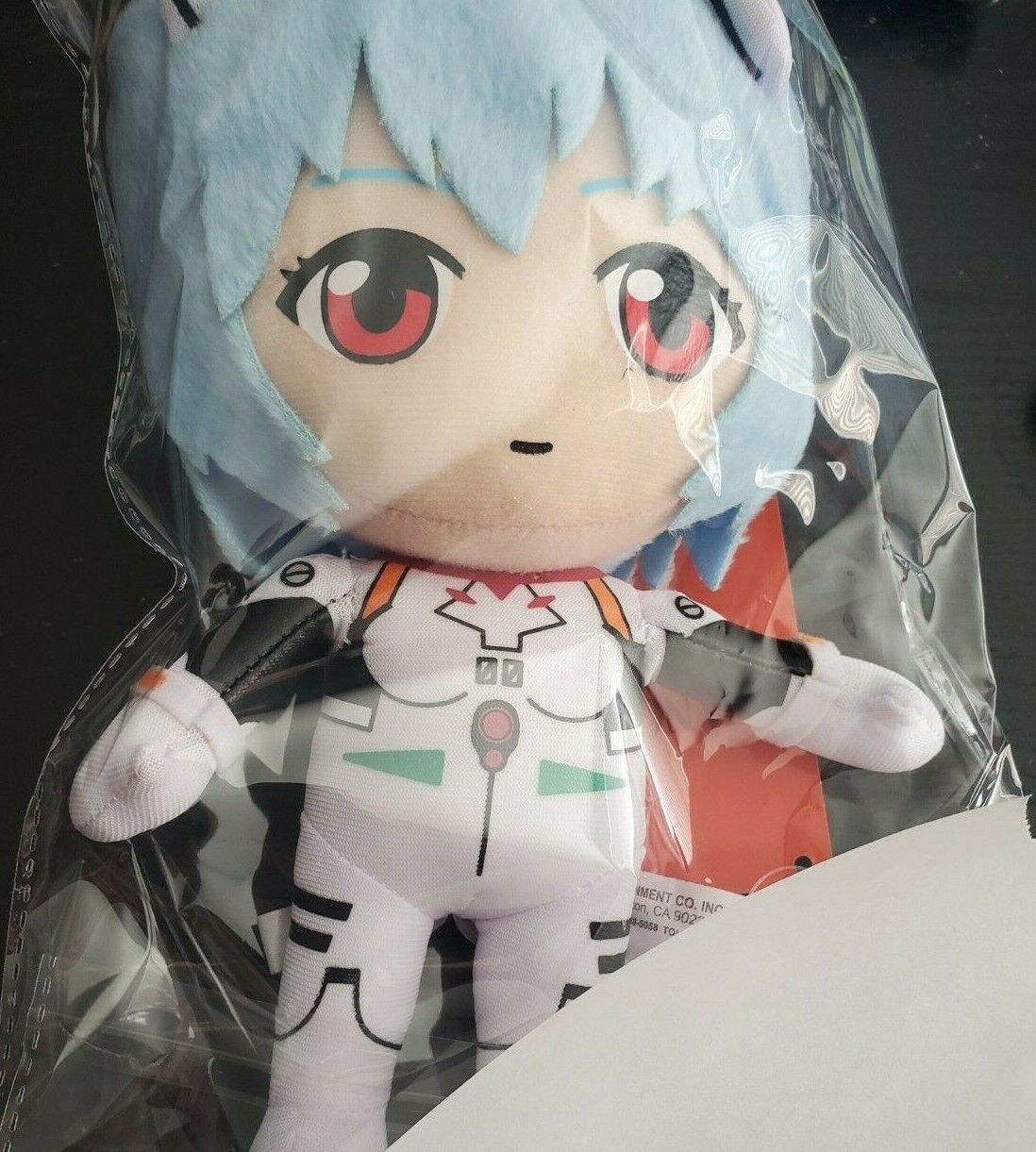 Neon Genesis EVANGELION REI Plugsuit 8-Inch PLUSH. Authentic GE - IN STOCK!