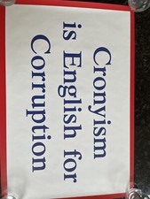 Jeremy Deller | Cronyism Is English For Corruption | Limited Print with COA