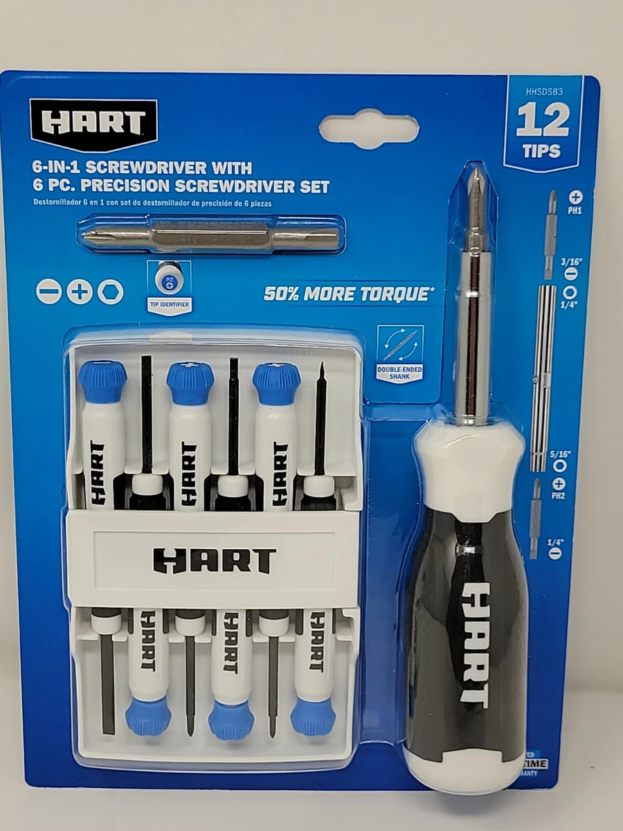 Hart 6 in 1 screwdriver deals