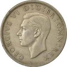 #533469 Coin, Great Britain, George VI, 1/2 Crown, 1951, EF(40-45), Copper-nic