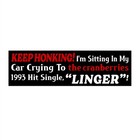 Keep Honking I’m Sitting In My Car Crying To The Cranberries 1993 Bumper Sticker