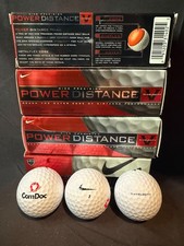 Nike Precision Power Distance Golf Balls Ti-Velocity 12 Balls 4 Sleeves Logos
