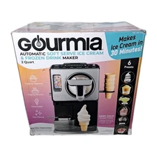 Gourmia 2 Quart Automatic Soft Serve Ice Cream & Frozen Drink Maker -  Used