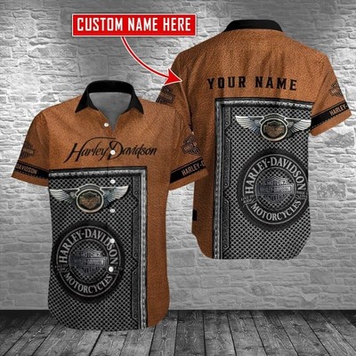 Personalized Harley Motor Davidsonn Racing Casual Shirt Button Down Unisex Adult