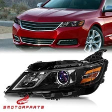 Left/Driver Side Headlight For 2014-2020 Chevy Impala Factory Halogen Style