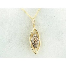 Le Vian Necklace Diamond Pendant in 14K Yellow Gold 3/8 cts